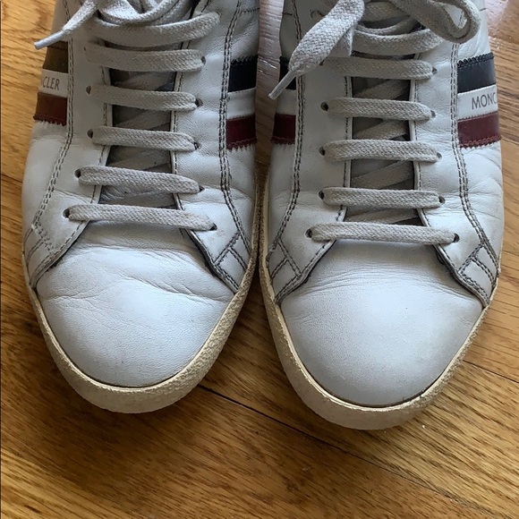 MONCLER DISTRESSED SNEAKERS - Picture 2 of 14